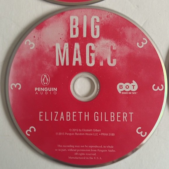 Elizabeth Gilbert Big Magic (4) CD Set Audiobook - Picture 4 of 6